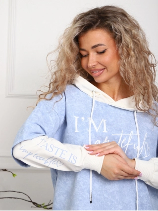 Туника Худи "Рэми" Т-186 голубой
